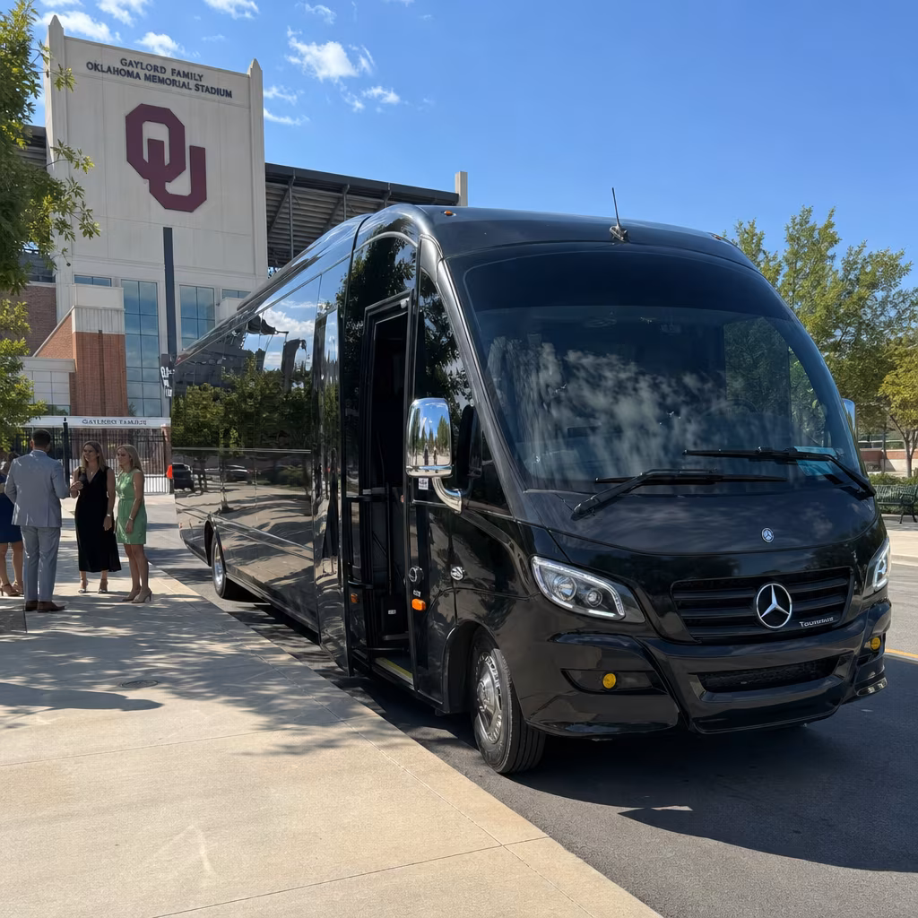 Rent a Bus to Gaylord Family - Oklahoma Memorial Stadium