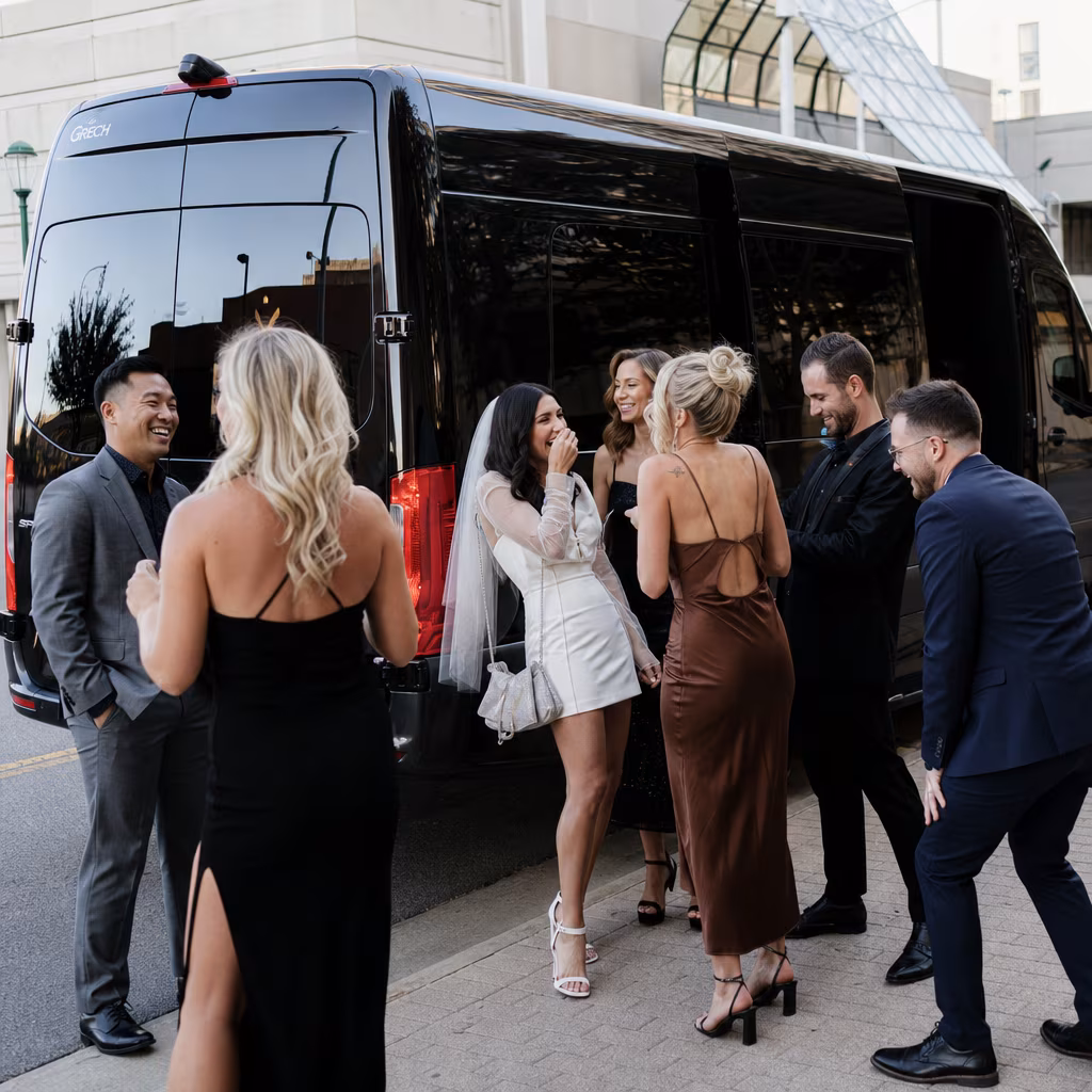 Bachelor and bachelorette party bus