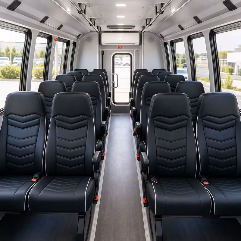 15-35 Passenger Minibus Interior