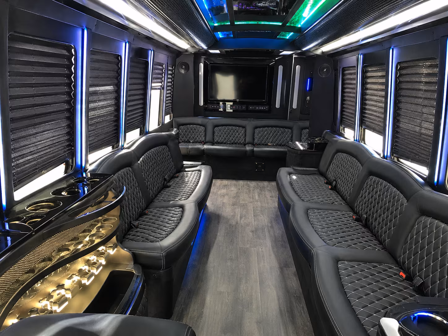 Oklahoma City Bachelor & Bachelorette Transportation party bus exterior