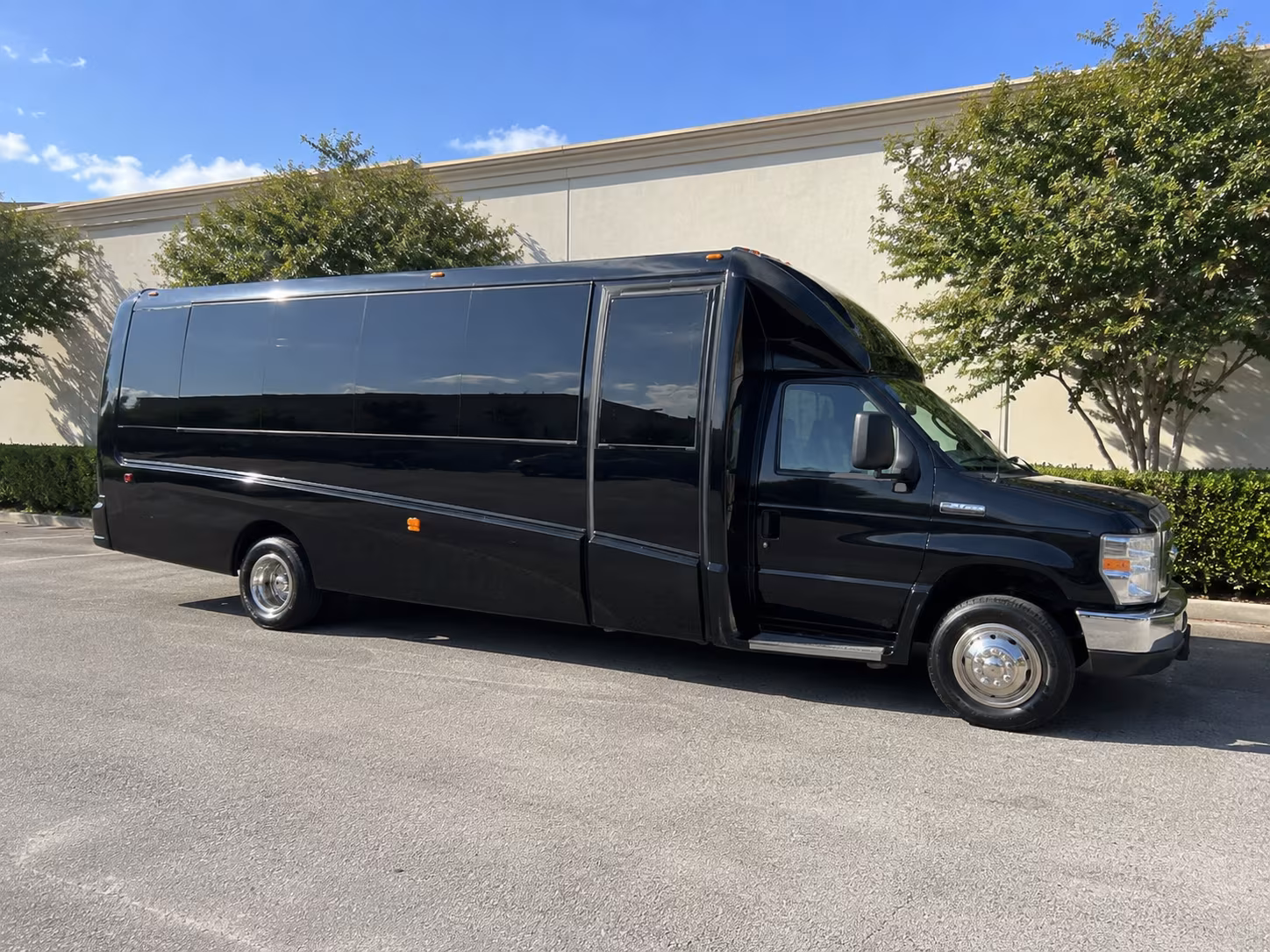 Oklahoma City Private Event Transportation party bus exterior