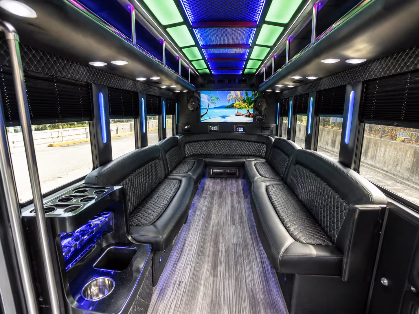 Oklahoma City Private Event Transportation party bus exterior