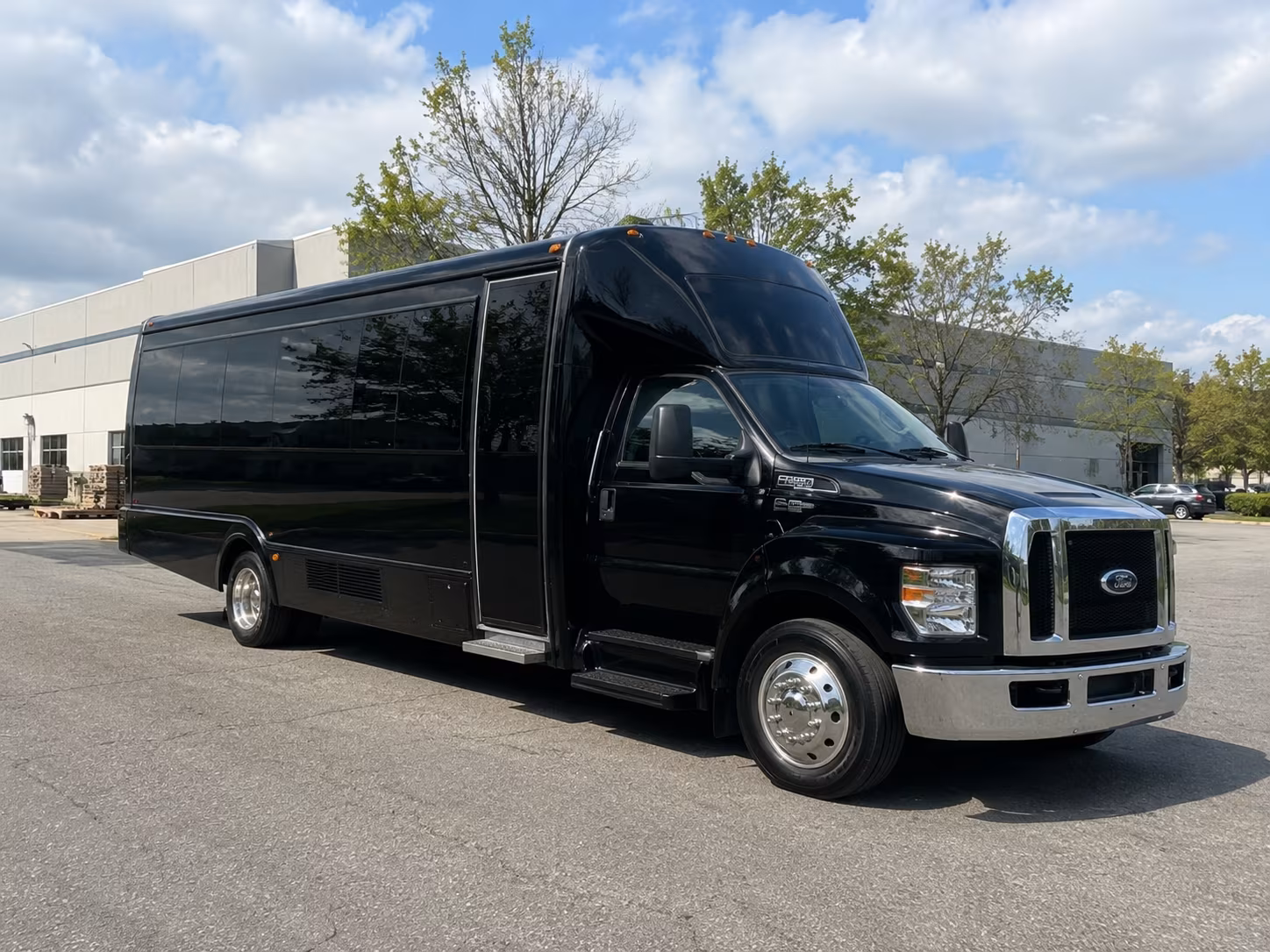 Oklahoma City Sporting Event Transportation party bus exterior
