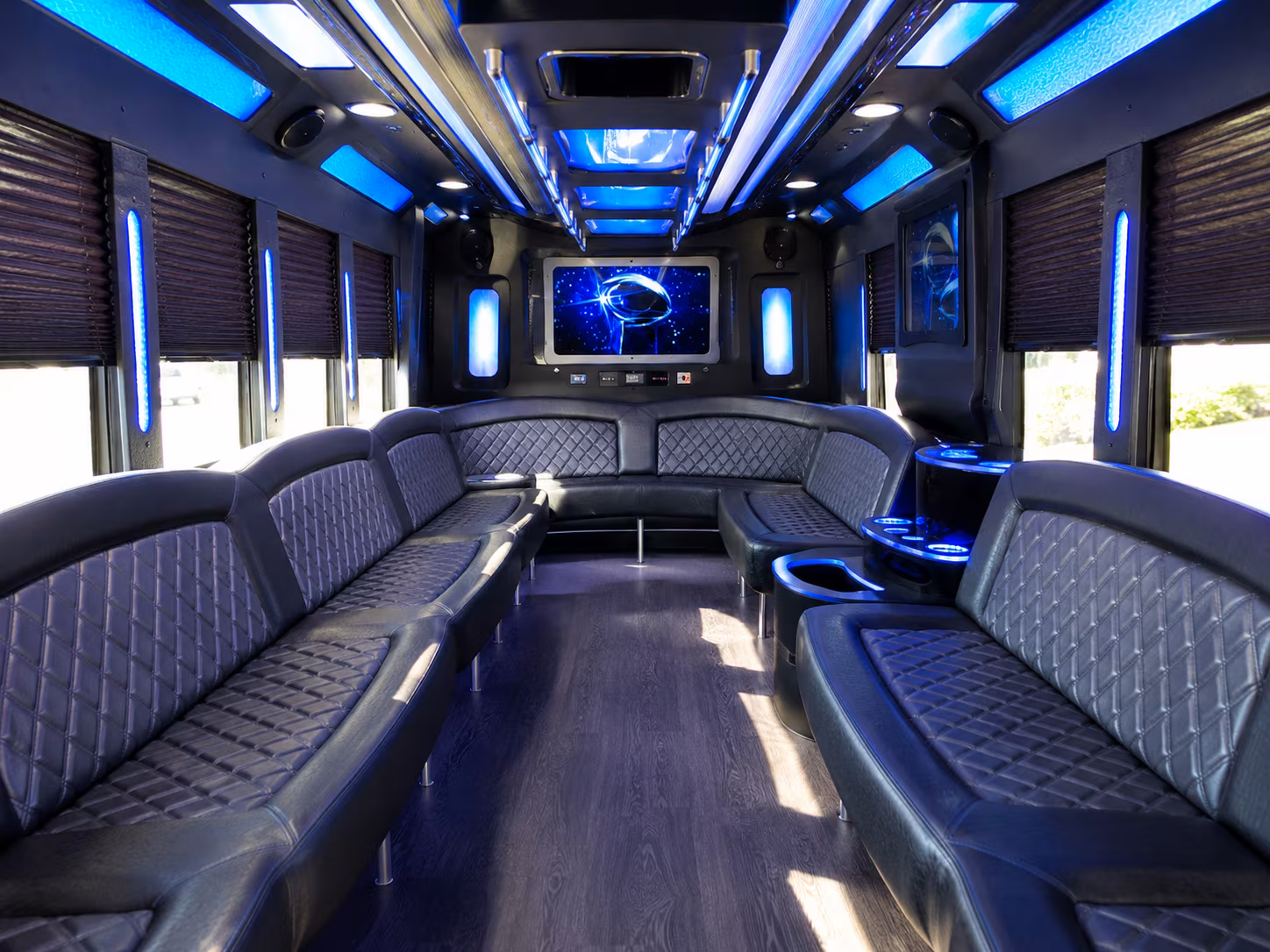 Oklahoma City Wedding Transportation party bus exterior