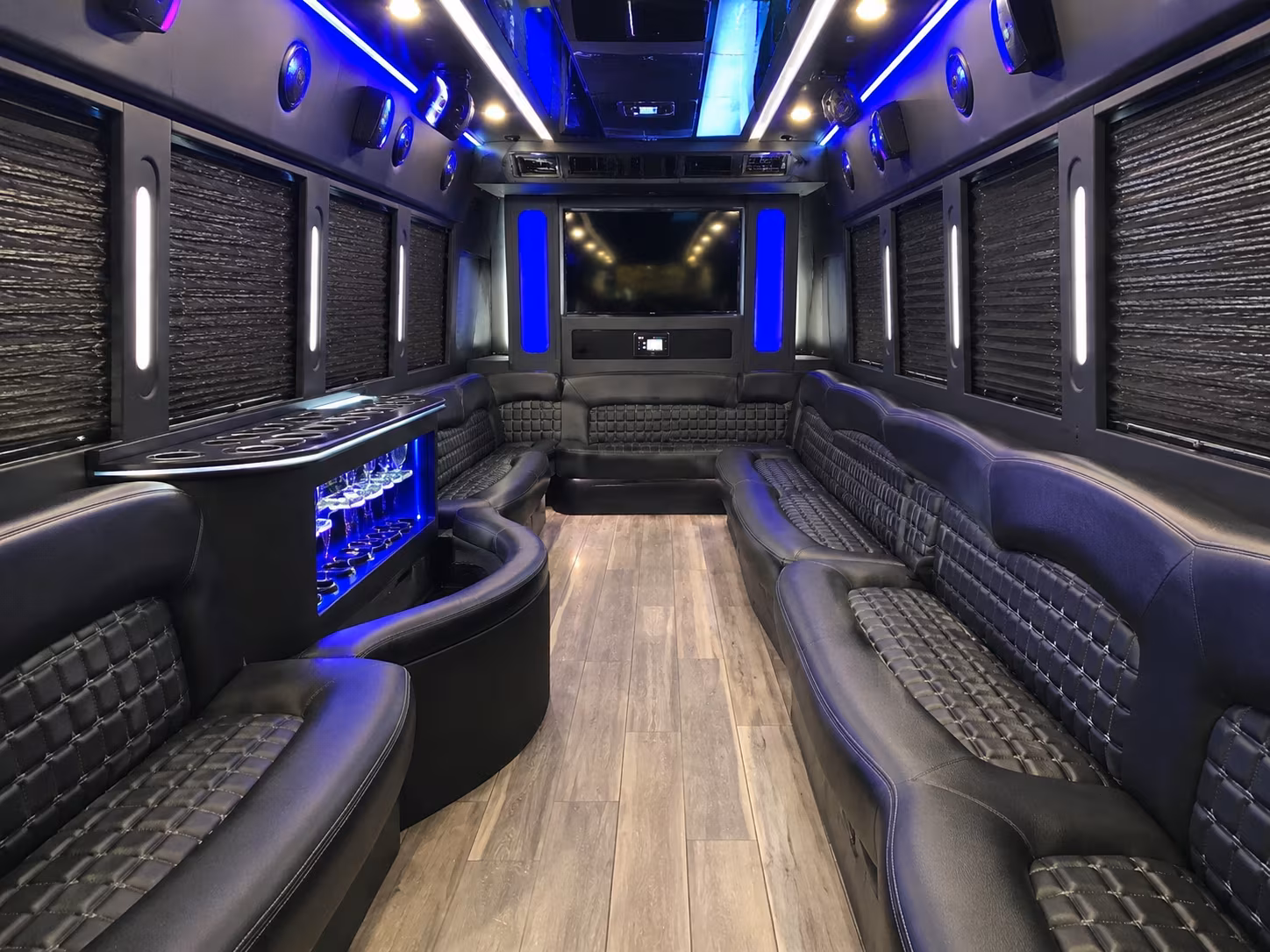 Oklahoma City Wedding Transportation party bus exterior